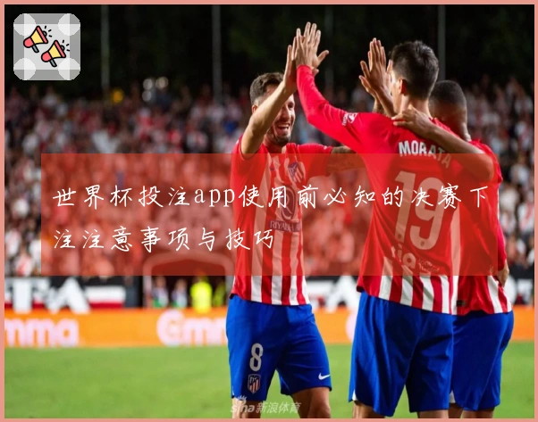 世界杯投注app使用前必知的决赛下注注意事项与技巧